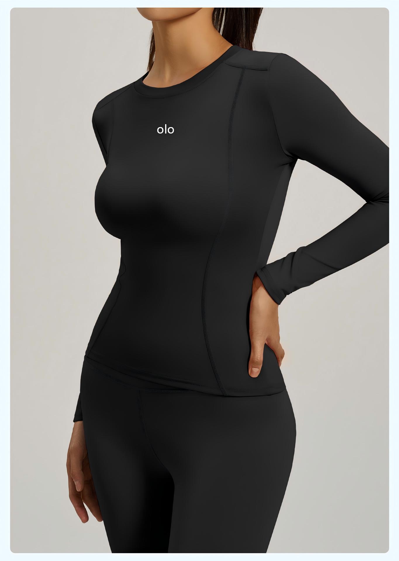 T Shirt Tight Fit - Haut de yoga ajusté à col