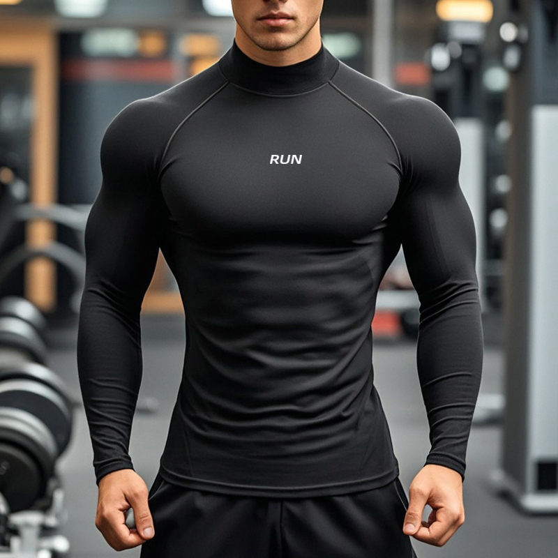 T Shirt Tight Fit - T-shirts à manches longues à col