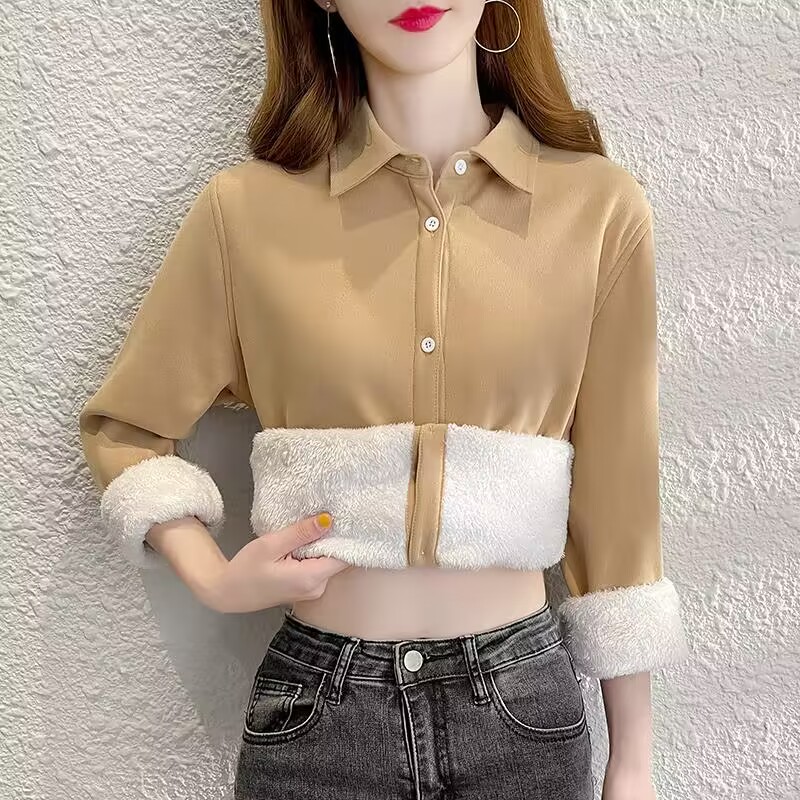 Thermal Long John - Chemise en Velours Côtelé à Manches