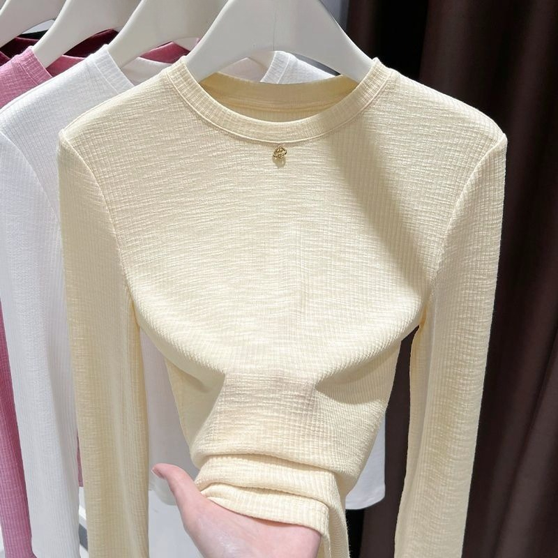Undershirt Crew Neck - T-shirt à manches longues en coton