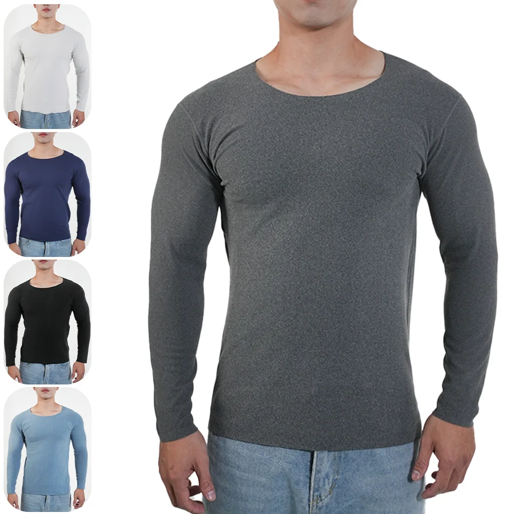 Undershirt Crew Neck - Sous-vêtements thermiques pour hommes, chemises à