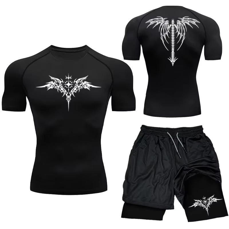 Compression Shorts Athletes - Nouveau ensemble athlétique de Compression MMA