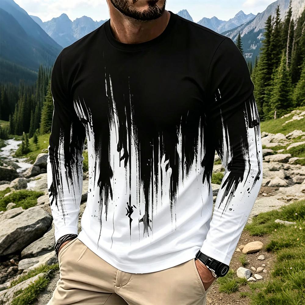 Base Layer Top - T-shirt à manches longues dégradé effet