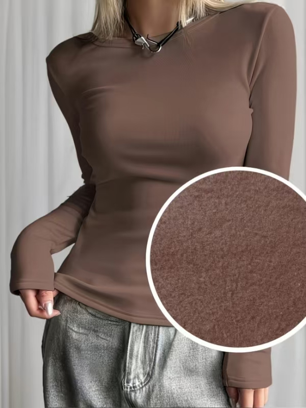 Base Layer Top - T-shirt à manches longues pour femme,