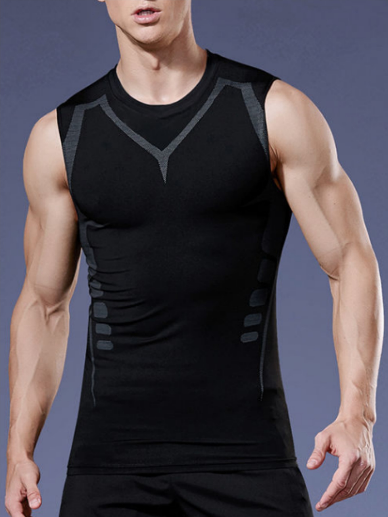 Gilet serré pour hommes, chemi - T Shirt Tight Fit avis et prix