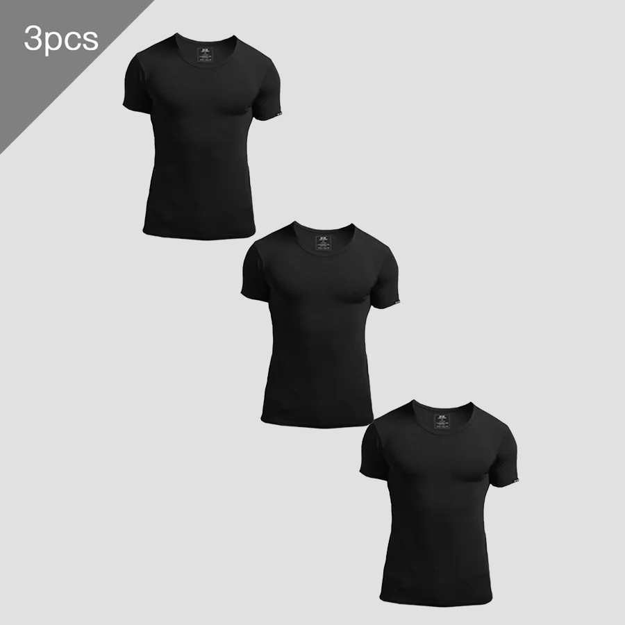Lot de 3 T-shirts d'été à manc - Undershirt Crew Neck avis et prix