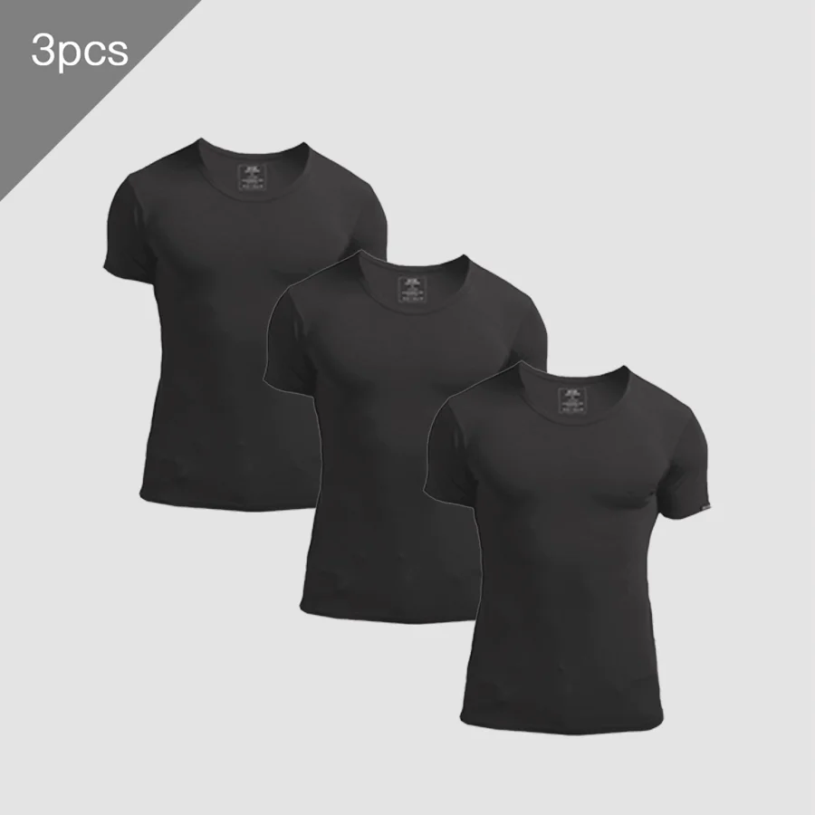 Lot de 3 T-shirts d'été à manc - Undershirt Crew Neck avis et prix