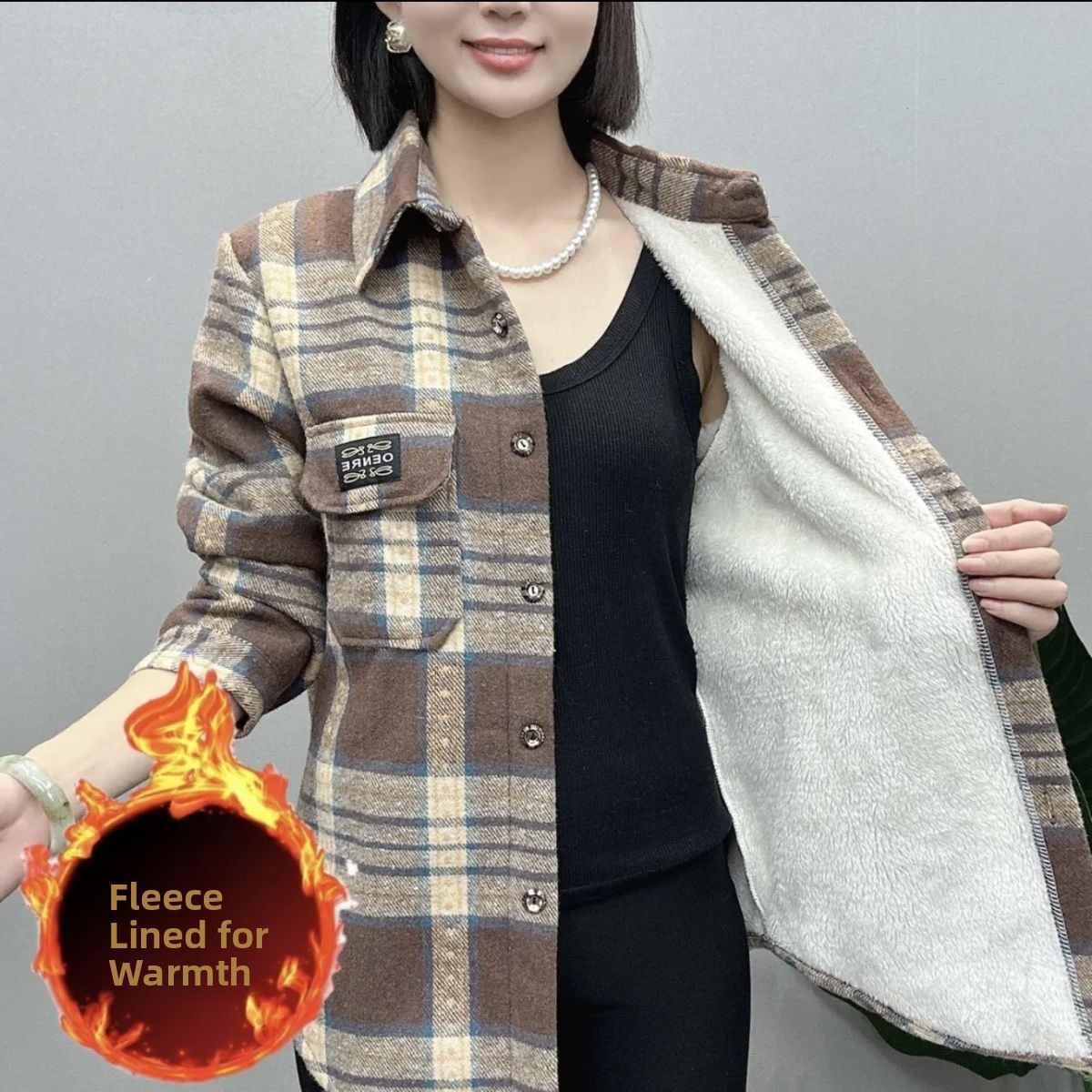 Chemise en flanelle épaisse à  - Thermal Long John avis et prix