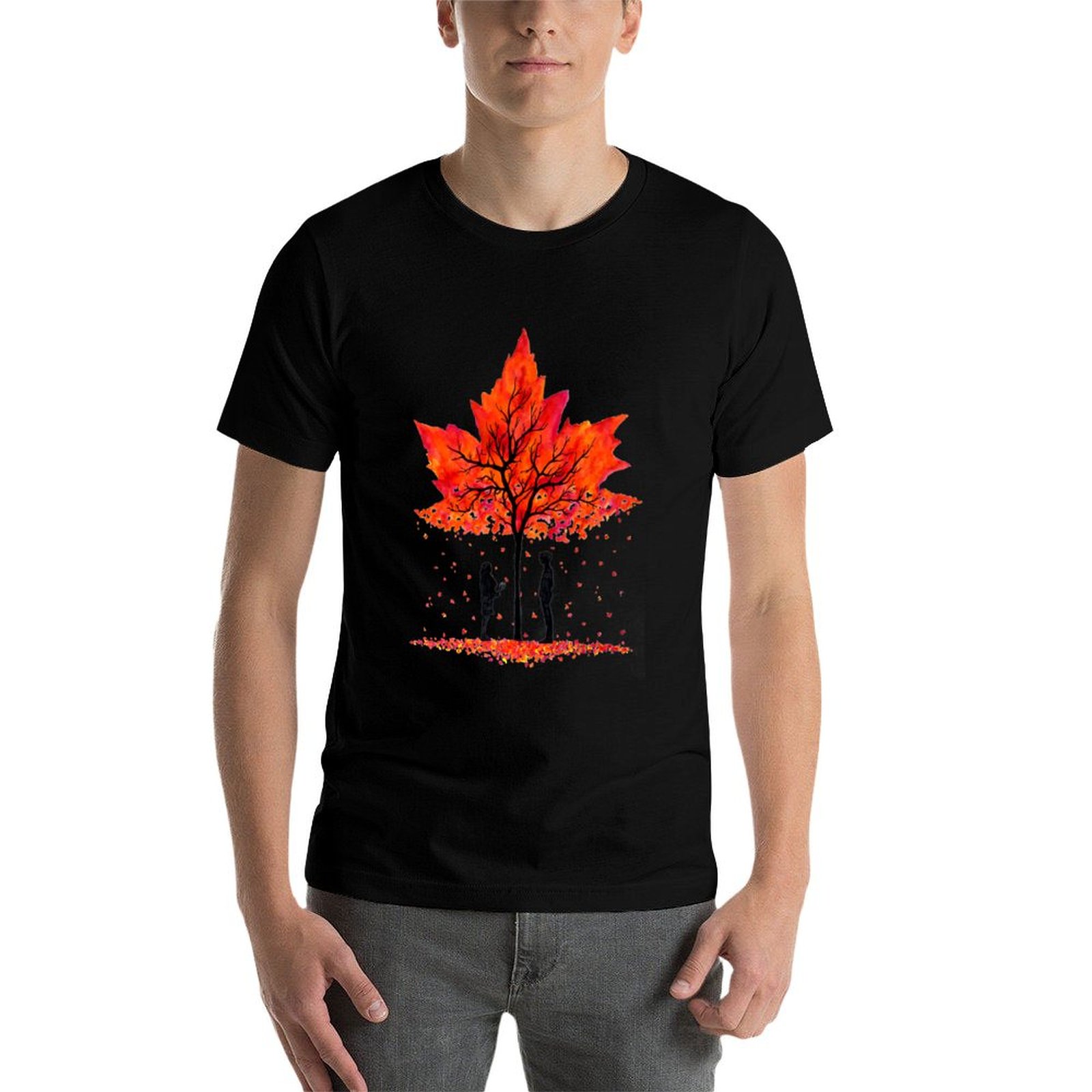 T-shirt Love under the Maple T - Undershirt Crew Neck avis et prix