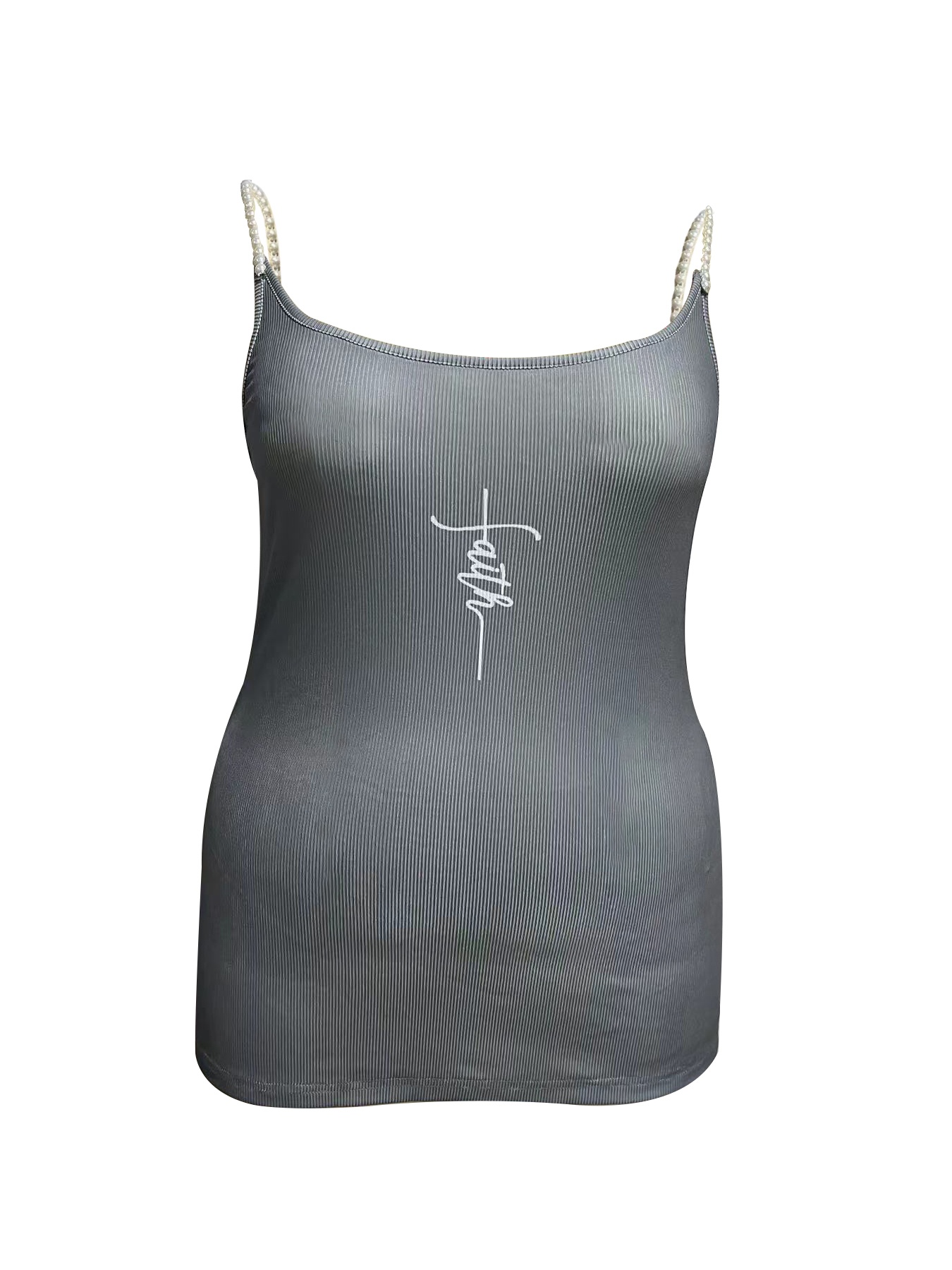 Crop top gris côtelé à col car - Tank Top Ribbed avis et prix